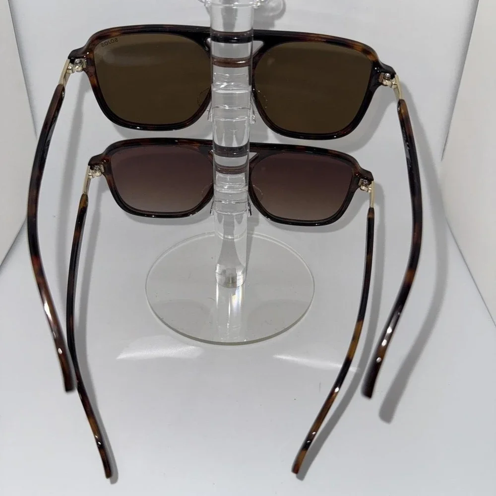 2-Pair SOJOS Retro Classic Aviator Polarized Sunglasses Unisex Tortoise Shades